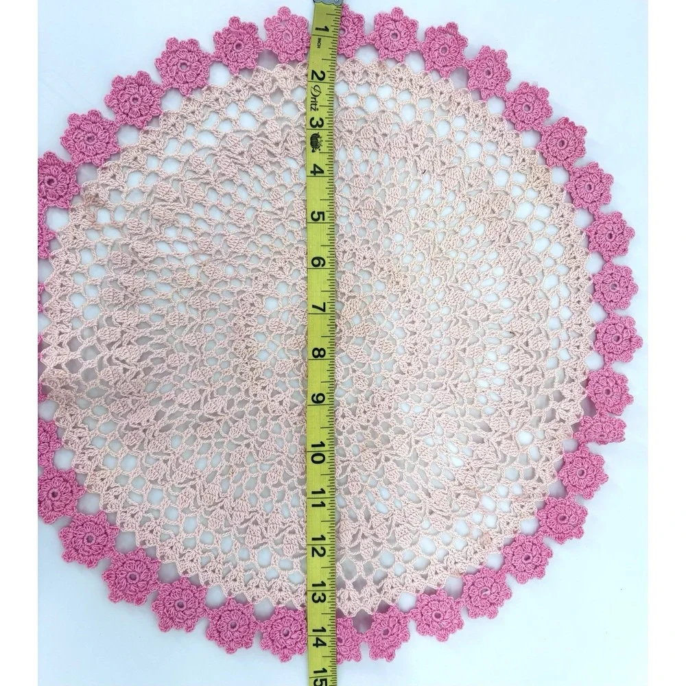 Vintage Handmade Crochet Doily 14.5